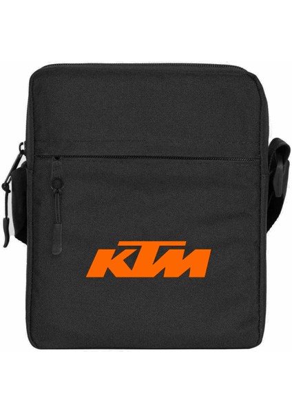 Ktm Motocycle Orange Logo Omuz Çantası Siyah Renk