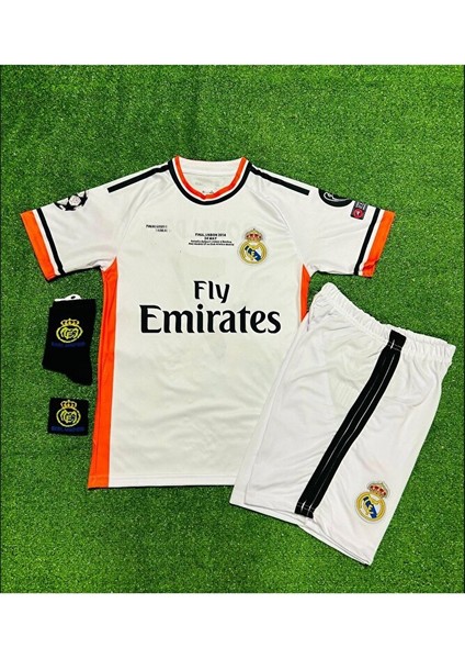 R.madridd 2014 Lizbon Şampiyonlar Ligi Finali Cristiano Ronaldo Forması 4'lü (Armalı Set) fırsatları