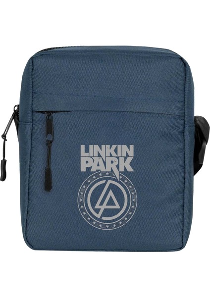 Linkin Park Logo ve Star Omuz Çantası Lacivert Renk
