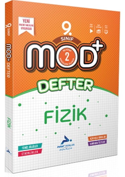 Paraf Yayınları 9. Sınıf Fizik Mod Defter