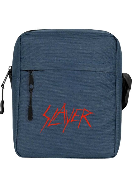 Slayer Logo Omuz Çantası Lacivert Renk