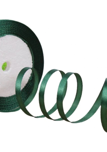 Saten Kurdele 1 cm 10 Metre Haki