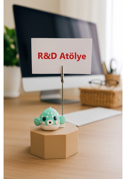 Sevimli Balon Balığı Masa Üstü Notluk