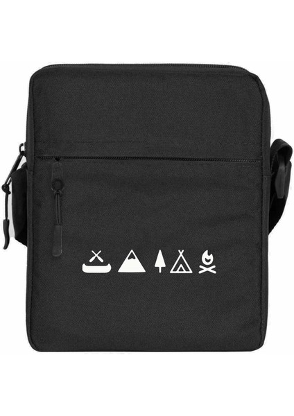 Camp Icon Omuz Çantası Siyah Renk