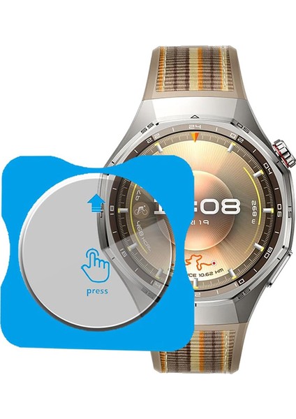 Huawei Watch Gt6 Pro 46 mm ile Uyumlu Ekran Koruyucu Kolay Uygulanabilir Aparatlı Ekran Koruyucu