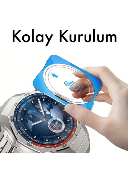 Huawei Watch Gt6 Pro 46 mm ile Uyumlu Ekran Koruyucu Kolay Uygulanabilir Aparatlı Ekran Koruyucu modelleri