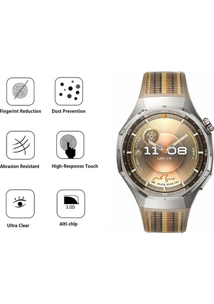Huawei Watch Gt6 Pro 46 mm ile Uyumlu Ekran Koruyucu Kolay Uygulanabilir Aparatlı Ekran Koruyucu fırsatları