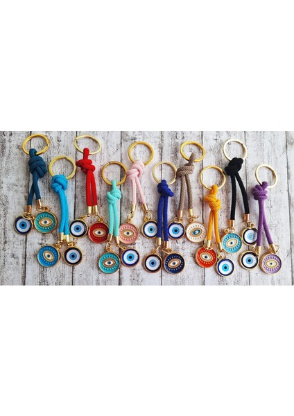 Hediyelik 10'lu Nazar Boncuklu Anahtarlık