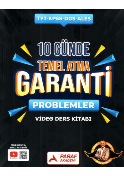 Paraf Yayınları Tyt Problemler Z Takımı 10 Günde Temel Atma Garanti Video Ders Kitabı