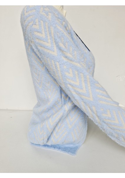 Kadın Yumuşak Dokulu Desenli Triko Hırka - Ceket modelleri