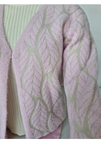 Kadın Yumuşak Dokulu Desenli Triko Hırka - Ceket fiyatları