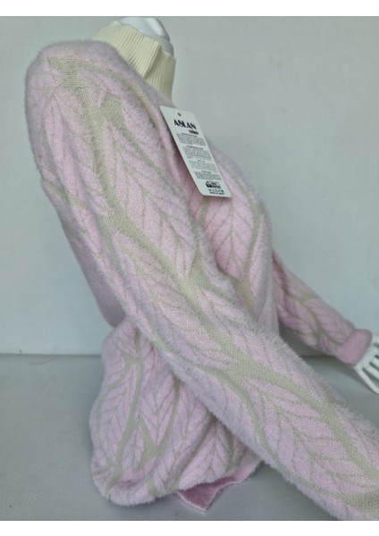 Kadın Yumuşak Dokulu Desenli Triko Hırka - Ceket modelleri