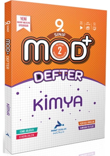 Paraf Yayınları 9. Sınıf Kimya Mod Defter