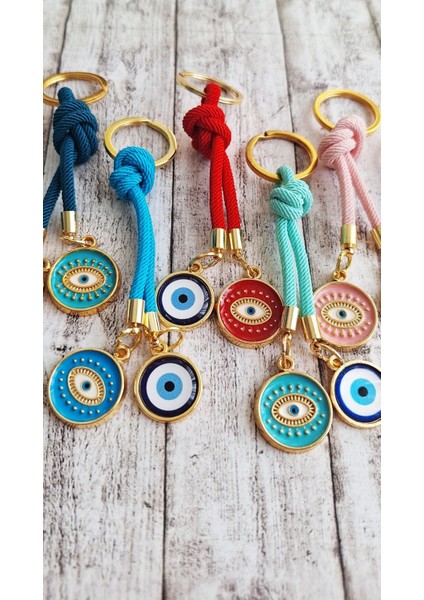 Hediyelik 10'lu Nazar Boncuklu Anahtarlık fiyatları