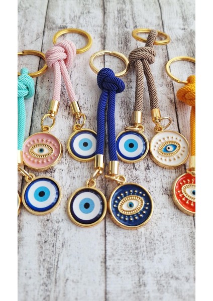 Hediyelik 10'lu Nazar Boncuklu Anahtarlık fırsatları