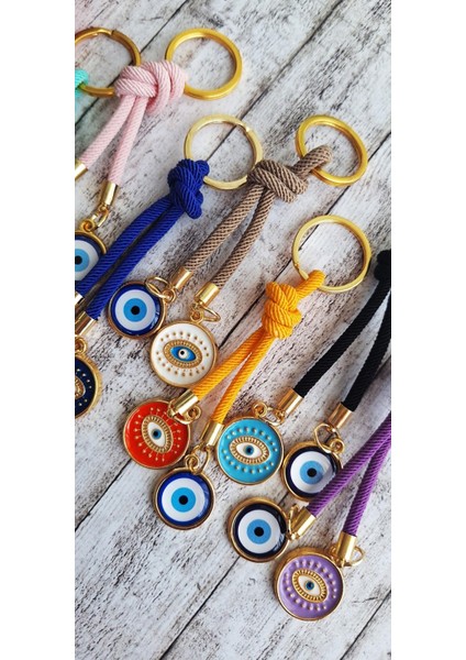 Hediyelik 10'lu Nazar Boncuklu Anahtarlık