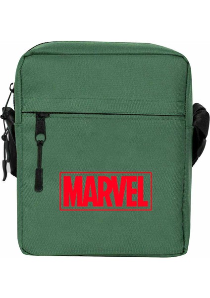 Marvel Logo Omuz Çantası Yeşil Renk