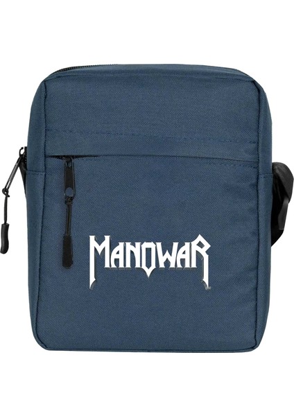 Manowar Logo Classic 2 Omuz Çantası Lacivert Renk