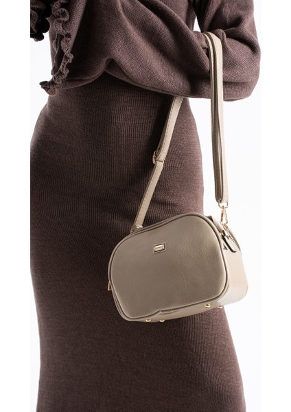 Kadın Suni Deri 4 Bölmeli Ayarlanabilir Çapraz Askılı Çapraz ve Omuz Çanta 1435