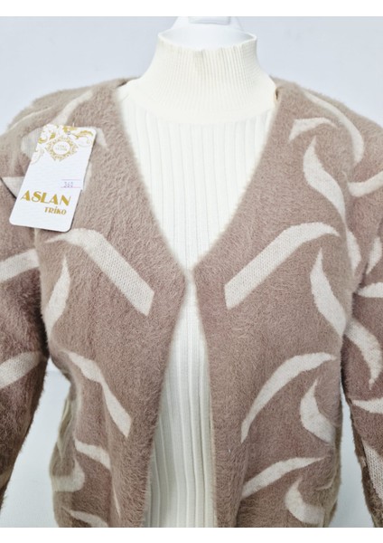 Kadın Yumuşak Dokulu Desenli Triko Hırka - Ceket fiyatları