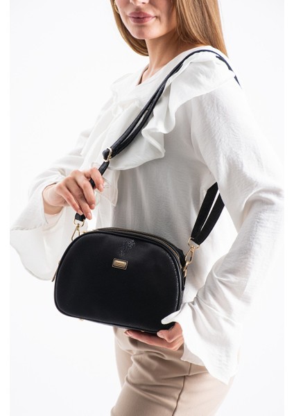 Kadın Suni Deri 4 Bölmeli Ayarlanabilir Çapraz Askılı Çapraz ve Omuz Çanta 1435