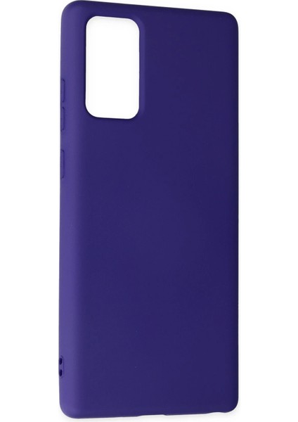 Samsung Galaxy Note 20 Kılıf Nano Içi Kadife Silikon - Mor indirimleri