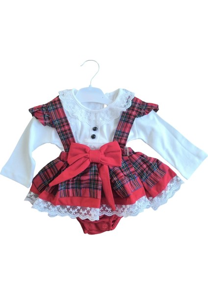 Laura Baby Ekoseli ve Fiyonklu Kız Bebek /çocuk Özel Gün/doğum Günü /party Romper Tulum fırsatları