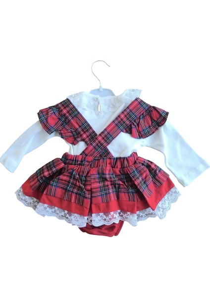 Laura Baby Ekoseli ve Fiyonklu Kız Bebek /çocuk Özel Gün/doğum Günü /party Romper Tulum indirimleri