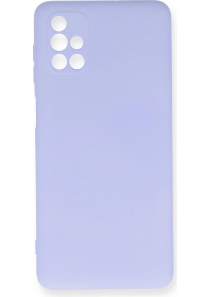 Samsung Galaxy M51 Kılıf Nano Içi Kadife Silikon - Lila modelleri