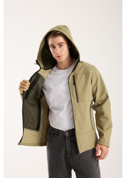 Erkek Içi Polarlı Su ve Rüzgar Geçirmez Softshell Outdoor Spor Mont fırsatları