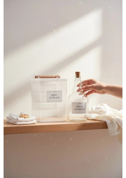 Ahşap Kulplu Vakumlu Şeffaf Bebek Deterjanı Kavanozu 2000ML-BEBEK Yumuşatıcı Şişesi 1000ML fiyatları