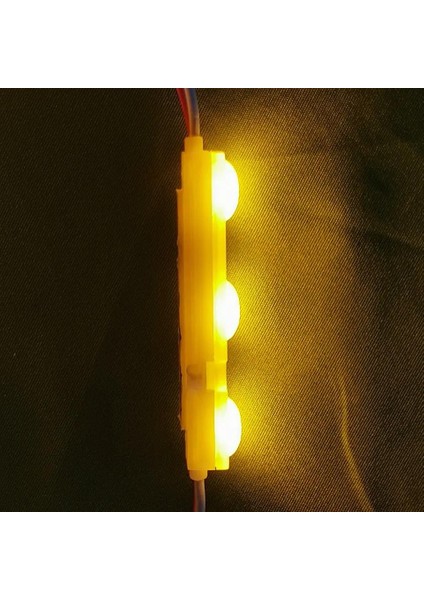 Samsung 3'lü Led Modül 12 Volt Kırmızı -10 Adet