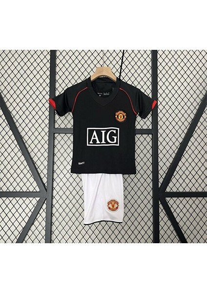 M.unitedd Moskova 2008 Sezonu Cristiano Ronaldo Çocuk Forması 4'lü Set (Black) modelleri