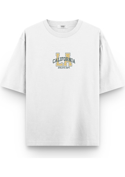 La California Baskılı Yarı Oversize T-Shirt 1114