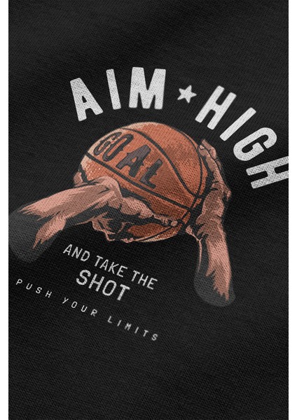 Aim High Basketbol Baskılı Yarı Oversize T-Shirt 1090 fiyatları