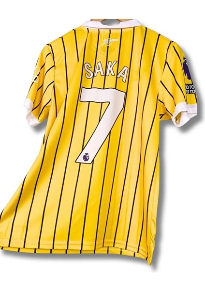 A.r.s.e.n.a.l 2024/25 Sezonu Bukayo Saka Özel Konsept Forması (Yellow) modelleri