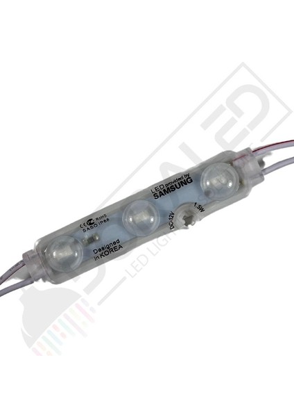 Samsung 3'lü Led Modül 12 Volt Mavi -10 Adet