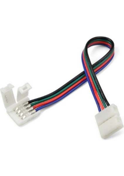 Rgb Şerit Led Için İki Yönlü Hızlı Konnektör Kablo 4 Pin (5 Adet) fiyatları