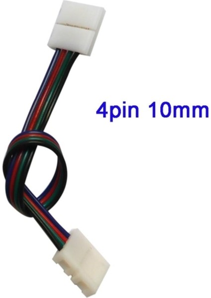 Rgb Şerit Led Için İki Yönlü Hızlı Konnektör Kablo 4 Pin (5 Adet) modelleri