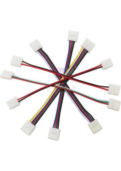 Rgb Şerit Led Için İki Yönlü Hızlı Konnektör Kablo 4 Pin (5 Adet) indirimleri