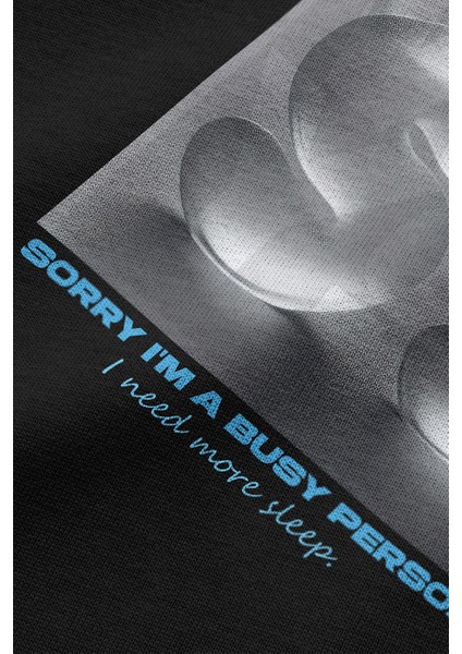 Busy Meşgul Sırt Baskılı Yarı Oversize T-Shirt 1200 indirimleri