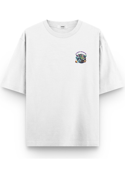 Toy Story Tişört Yarı Oversize Sırt Baskılı Beyaz Toy Story Tshirt 1391 fiyatları