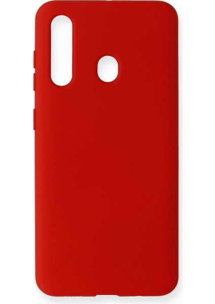 Samsung Galaxy M40 Kılıf Nano Içi Kadife Silikon - Kırmızı modelleri