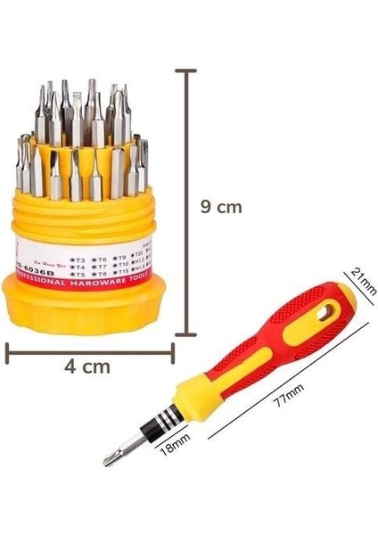 Orta 31 Parça Hassas Tornavida Bits Uç Seti Yumurta Tornavida ( Lisinya ) indirimleri