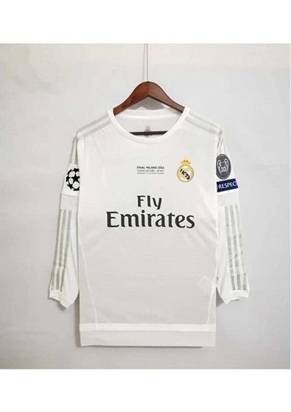 R.madridd 2016 Şampiyonlar Ligi Finali Cristiano Ronaldo Nostalji Forması (White)