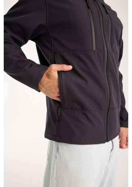 Erkek Içi Polarlı Su ve Rüzgar Geçirmez Softshell Outdoor Spor Mont fiyatları