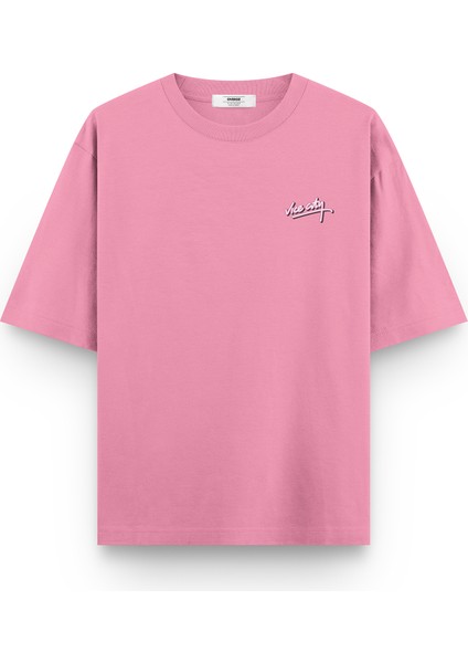 Gta Vice City Yarı Oversize Sırt Baskılı Pembe Tshirt 1314 fiyatları