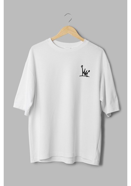 %100 Pamuk Oversize Tshirt Yunan Heykeli Sırt Baskılı T-Shirt Bisiklet Yaka Beyaz Tişört T1041 modelleri