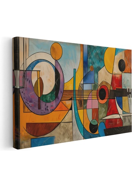 Kanvas Yatay Duvar Tablosu Kanvas Soyut Geometrik Sanat Ev Ofis Salon Modern Duvar Tablosu
