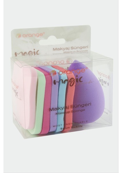 Techmrt 7 Adet Karışık Makyaj Süngeri-Renkli